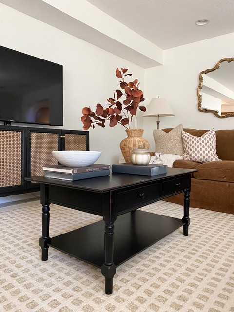 Boris 2 Drawer Coffee Table- AMH5706B-Living Room