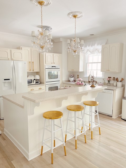 Emery Dipped Gold Leaf Bar Stool- FOX3230D-Dining Room